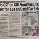 No GST on Gift Vouchers, 18% Tax on Used Cars, and Simplified GST Registration for SMEs